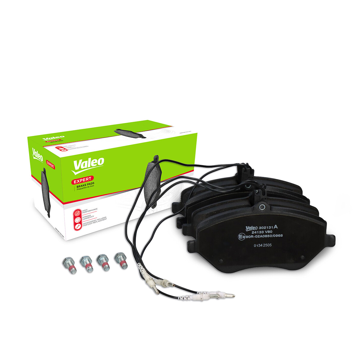 Jeu de 4 plaquettes de frein VALEO ref. 302131A